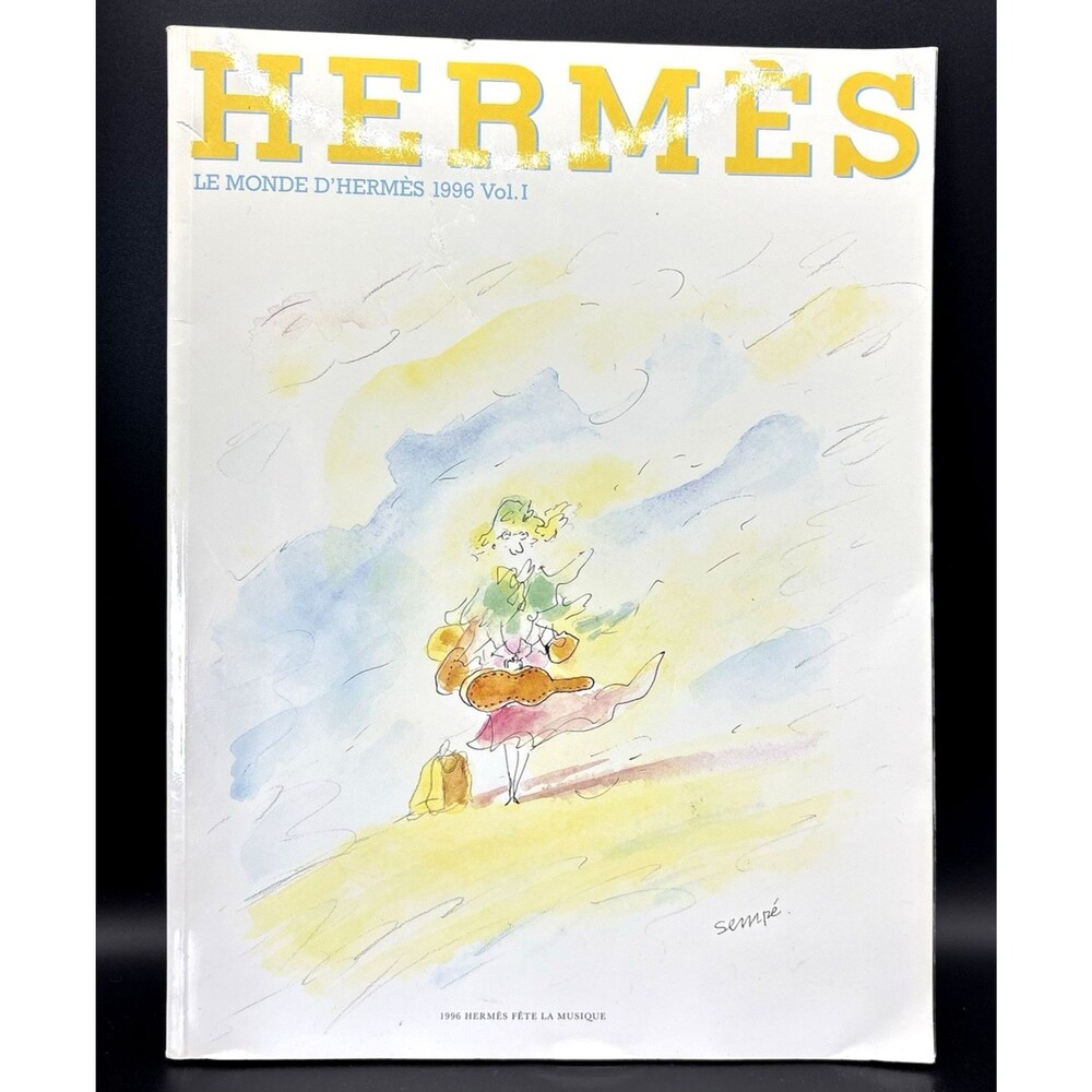 VTG Hermes Le Monde d’Hermès 1996 Vol 1 Magazine Sempé Artwork